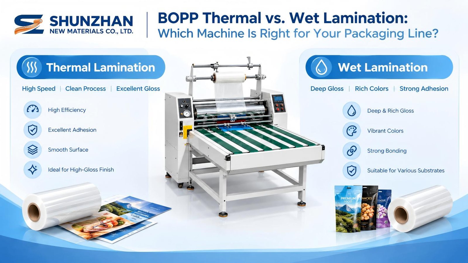 BOPP Thermal vs. Wet Lamination: Which Machine Is Right for Your Packaging Line?