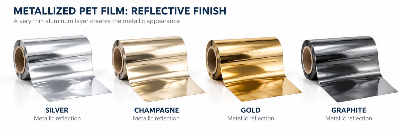 How Metallized PET Film Gets Its Mirror Shine